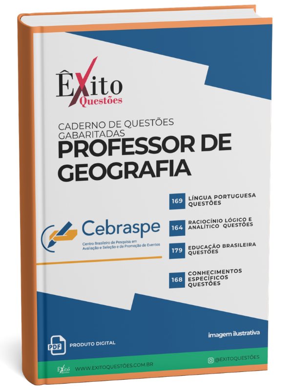 CADERNO DE QUESTÕES GABARITADAS: PROFESSOR DE GEOGRAFIA, CEBRASPE SEDUC-AL
