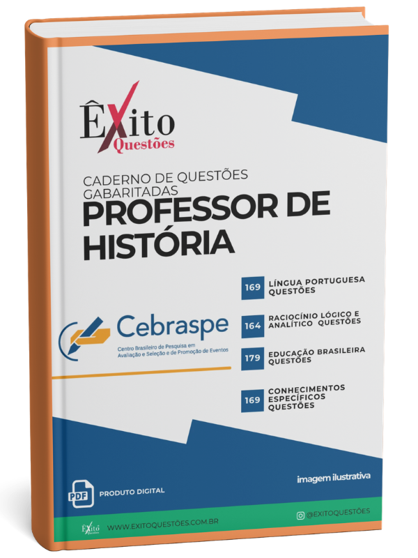 CADERNO DE QUESTÕES GABARITADAS: PROFESSOR DE HISTÓRIA, CEBRASPE, SEDUC-AL