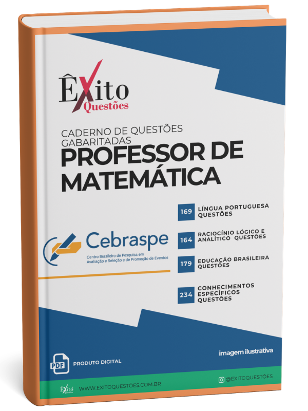 CADERNO DE QUESTÕES GABARITADAS: PROFESSOR DE MATEMÁTICA, CEBRASPE SEDUC-AL